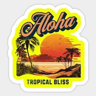 Hawaii Aloha - Tropical Bliss Sticker